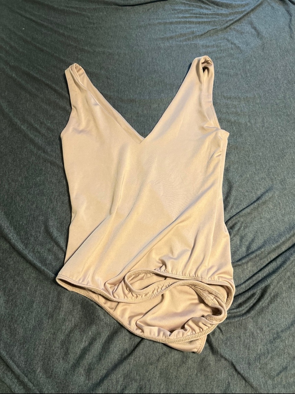 Shinestar Nude V-Neck Shapewear Bodysuit